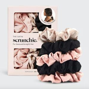 Kitsch Assorted Satin Sleep Scrunchies Set of 5 NIB / NWT